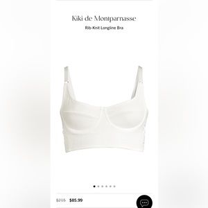 ISO Kiki de montparnasse rib-knit longline bra size small!